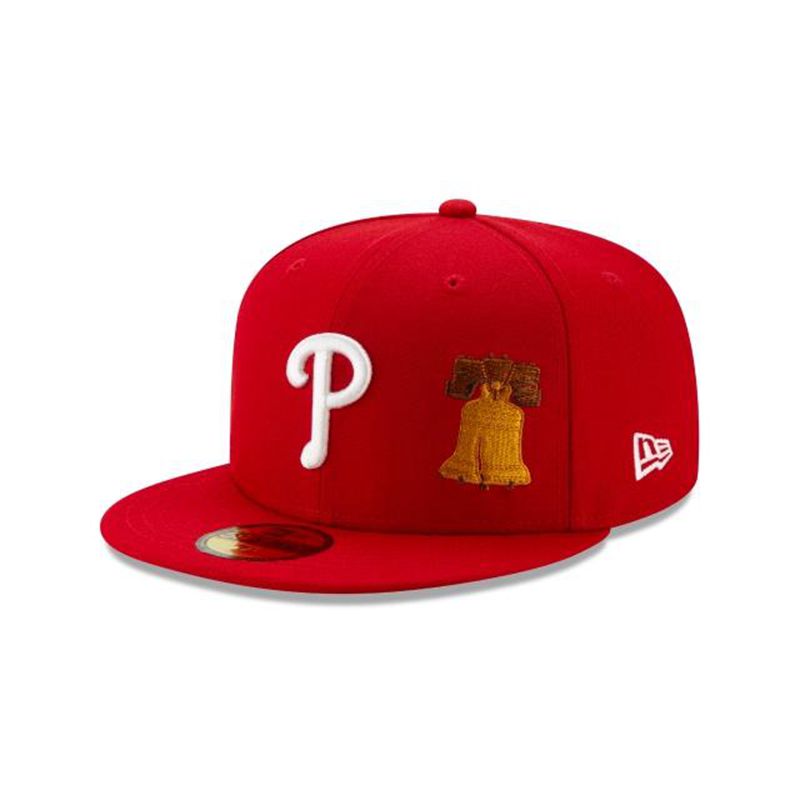 MLB Philadelphia Phillies Team Describe 59Fifty Fitted (FRV2268) - Red New Era Caps